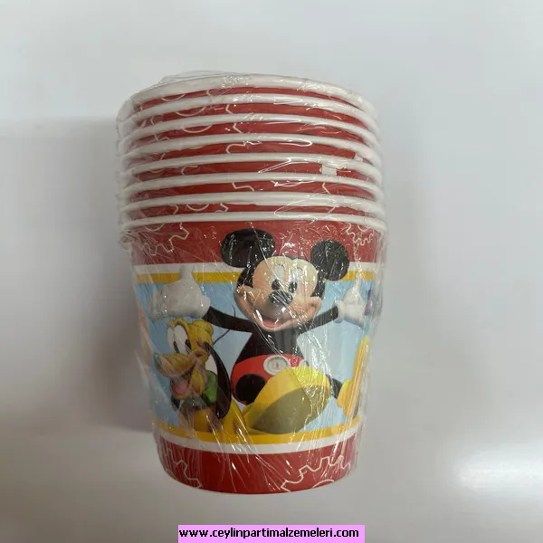 Mıckey Mause Temalı Karton Bardak